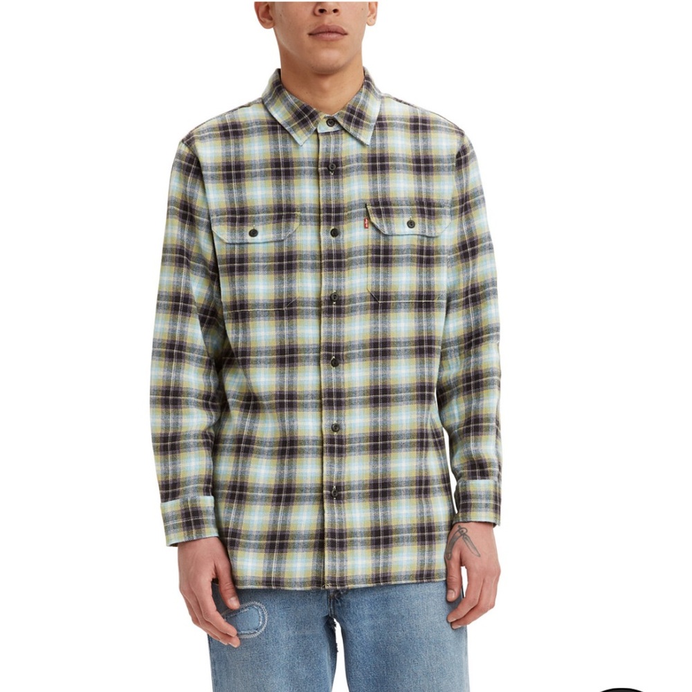 Levi’s The Worker Relaxed Fit Flannel Shirt Men’s Size XXL